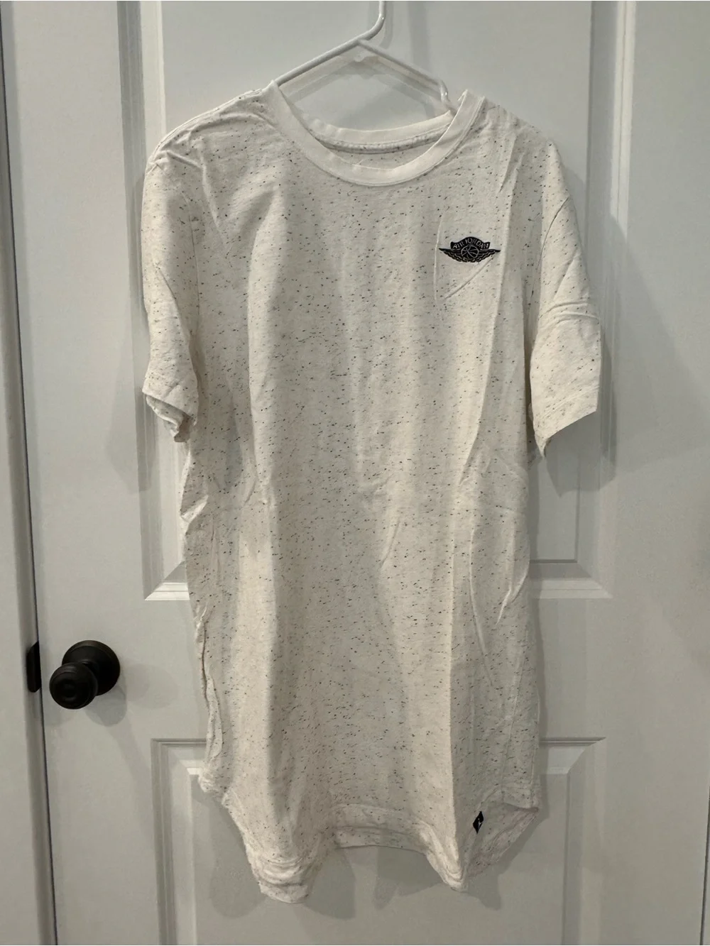 Jordan Speckled Cream T-Shirt with Black Jumpman